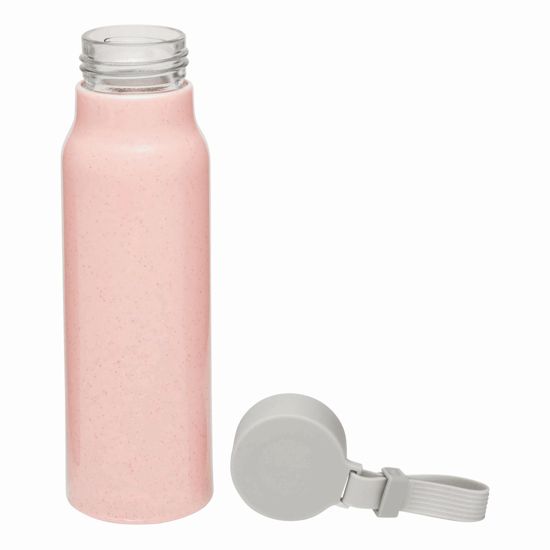MECOZI DRINK - Glas-Trinkflasche mit Ummantelung