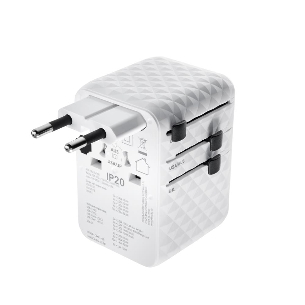TROIKA Reiseadapter WORLDWIDE PULL 35