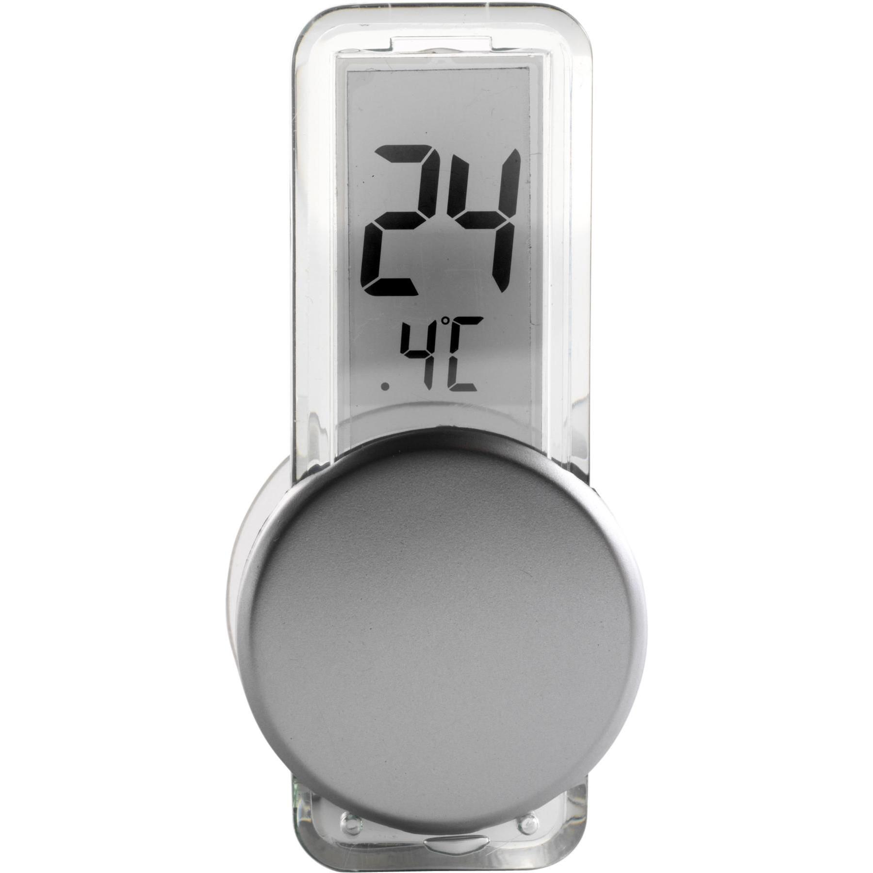 Thermometer Roxanne | Kunststoff | Saugnapf | Silber