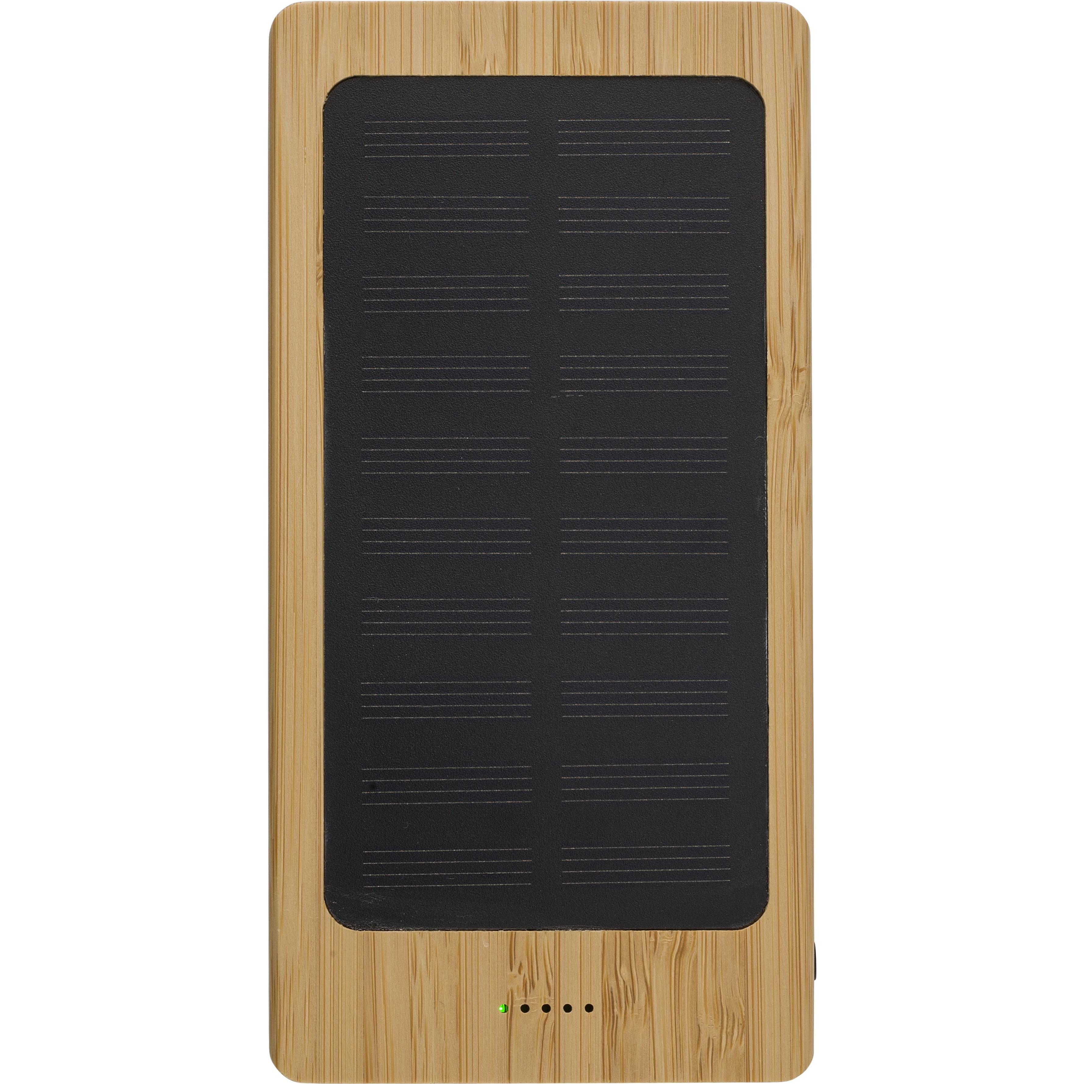 Powerbank Joan | Bambus | Solar | 8000 mAh