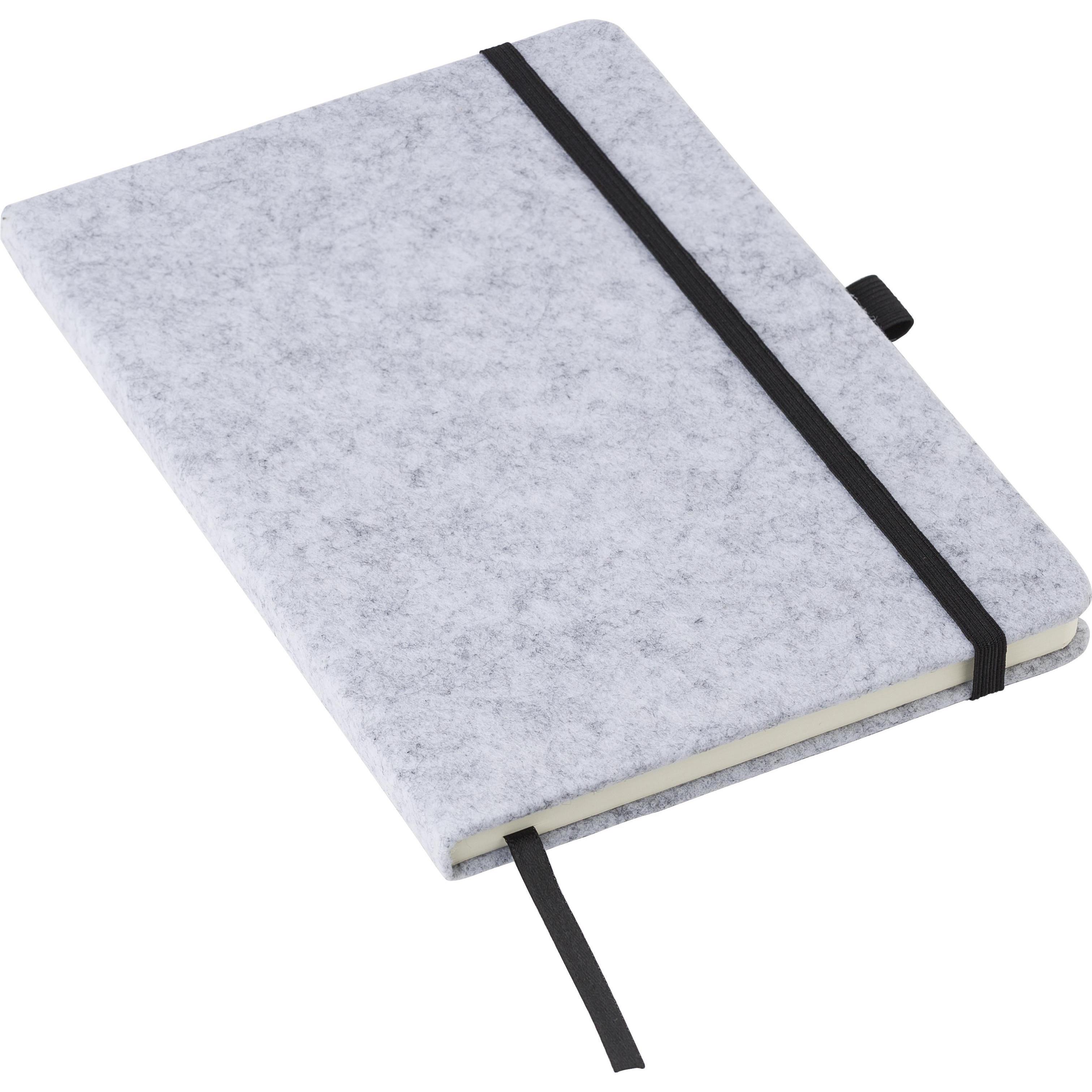 Notizbuch Harper | FSCÂ® Mix-Papier | Filz | A5 | Liniert