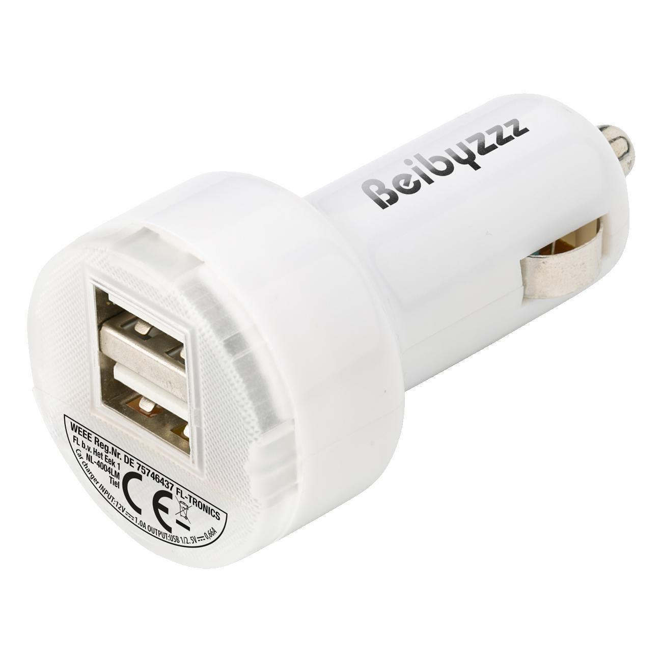 USB-KFZ Ladestecker ´Duo´ aus Kunststoff