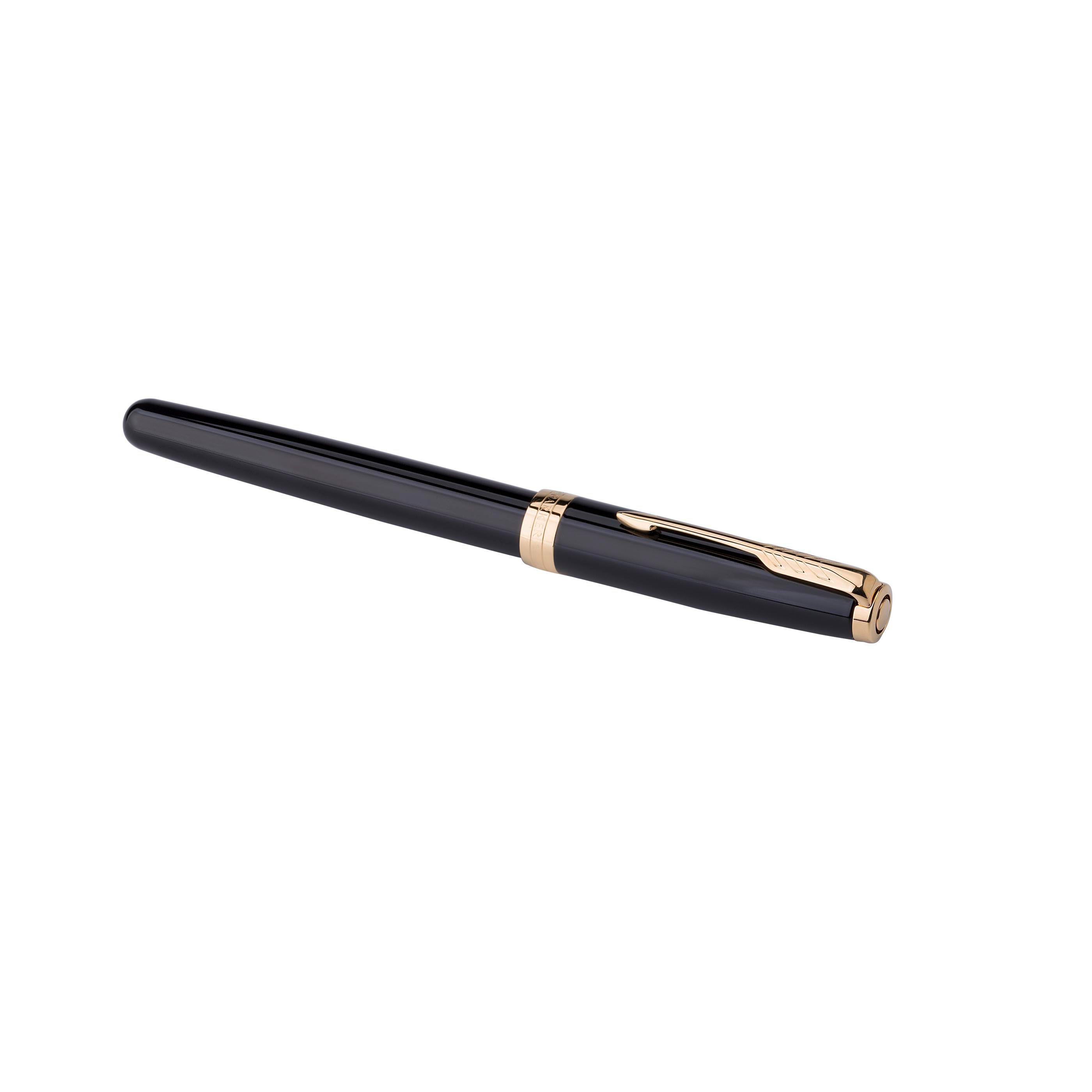 Parker Sonnet Tintenroller | Goldfarbene Zierelemente