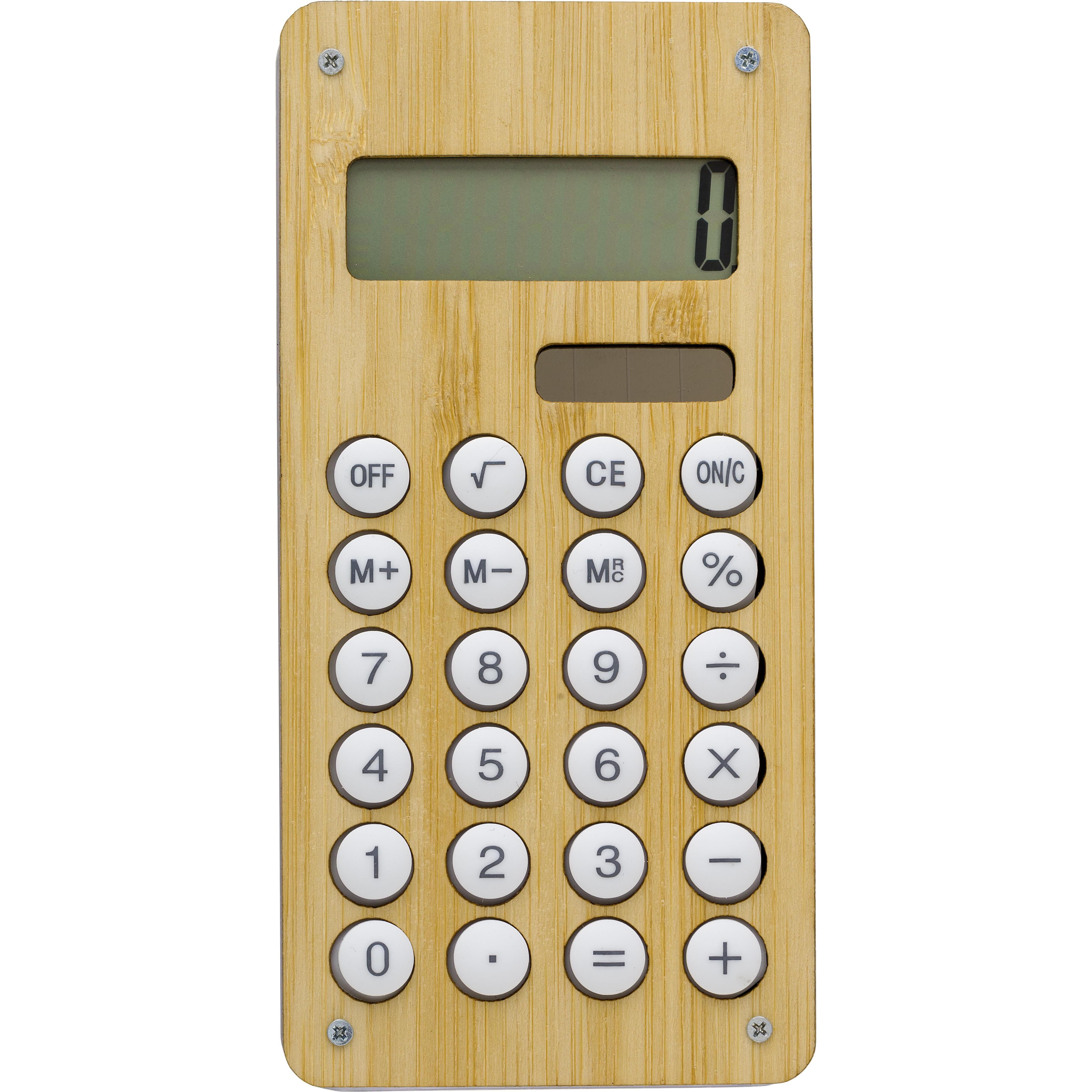 Taschenrechner Thomas | Bambus | Solar