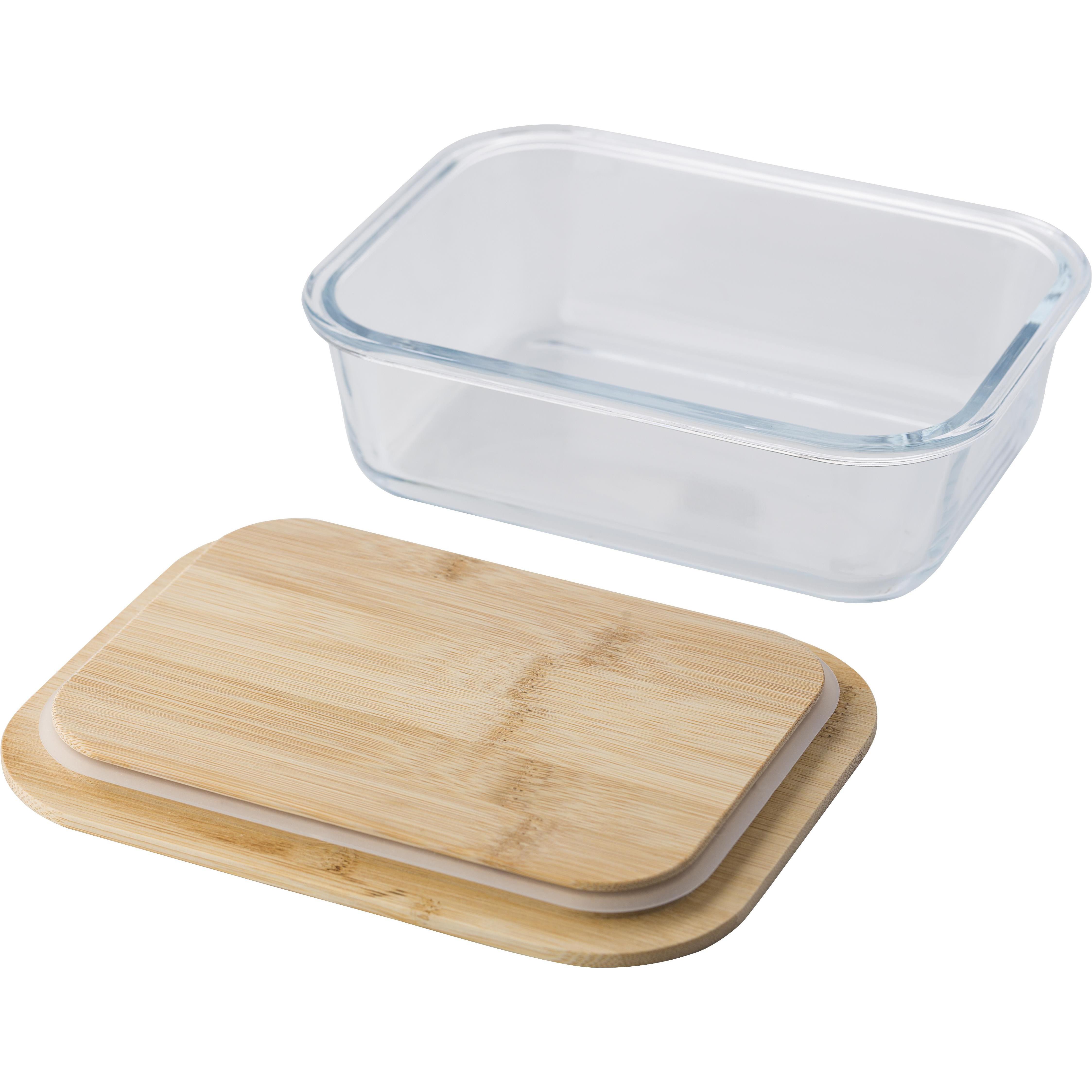Lunchbox Nicole | Glas | Bambusdeckel | 900 ml