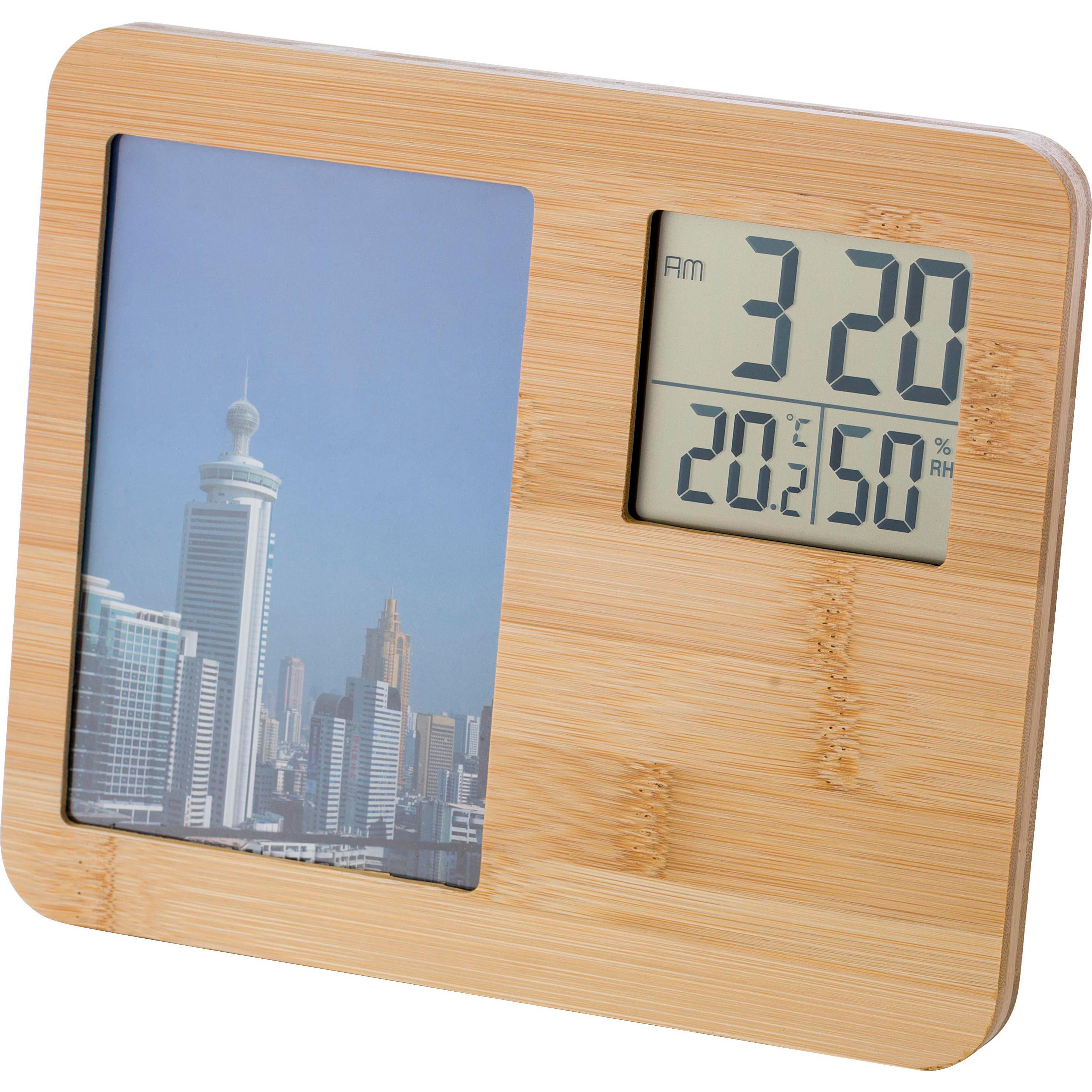 Wetterstation Colton | Bambus | Bilderrahmen