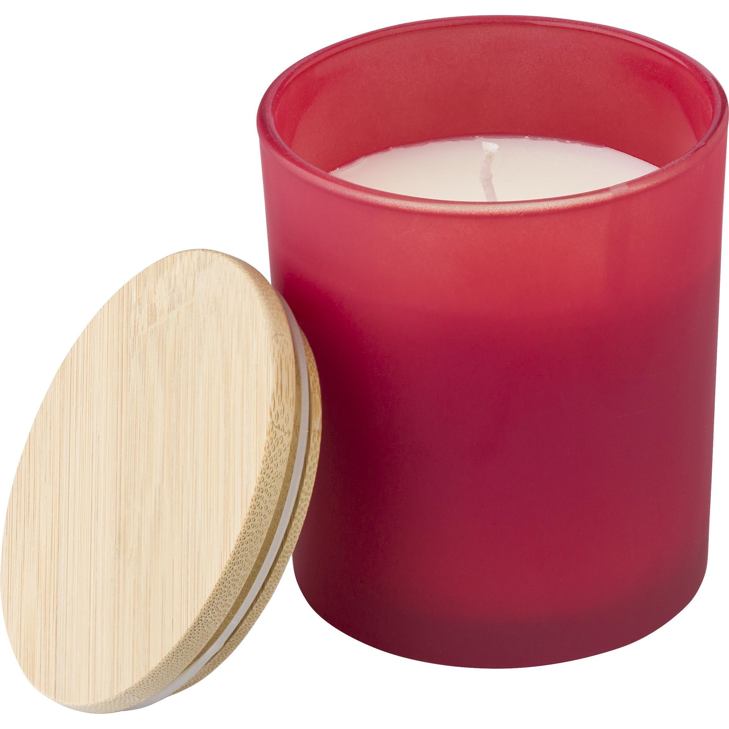 Kerze Josiah | Glas mit Bambusdeckel | Sojawachs | 280 g