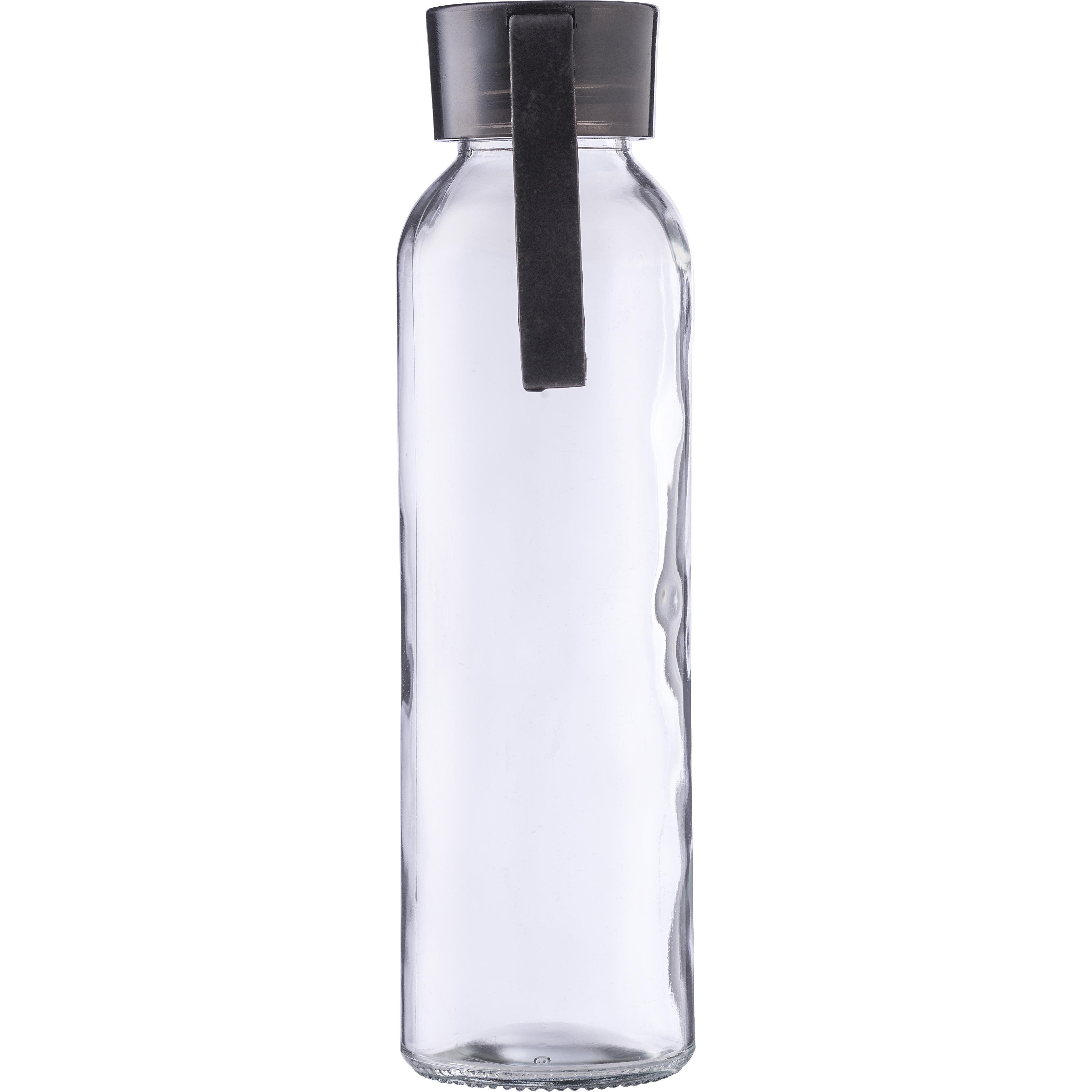 Trinkflasche | Glas | Farbiger Deckel | 500 ml