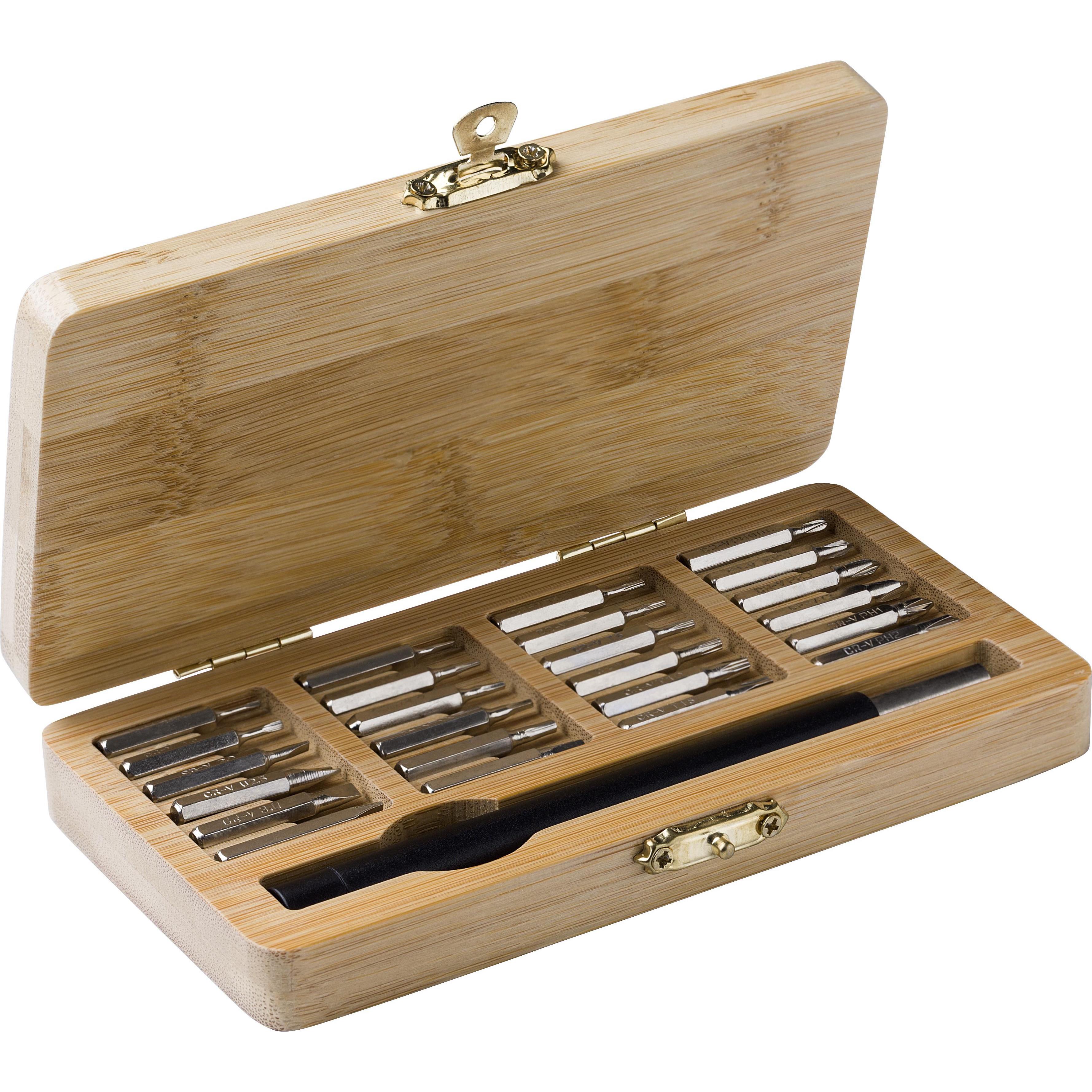 Werkzeugset Willow | Bambuskoffer | 25 St.