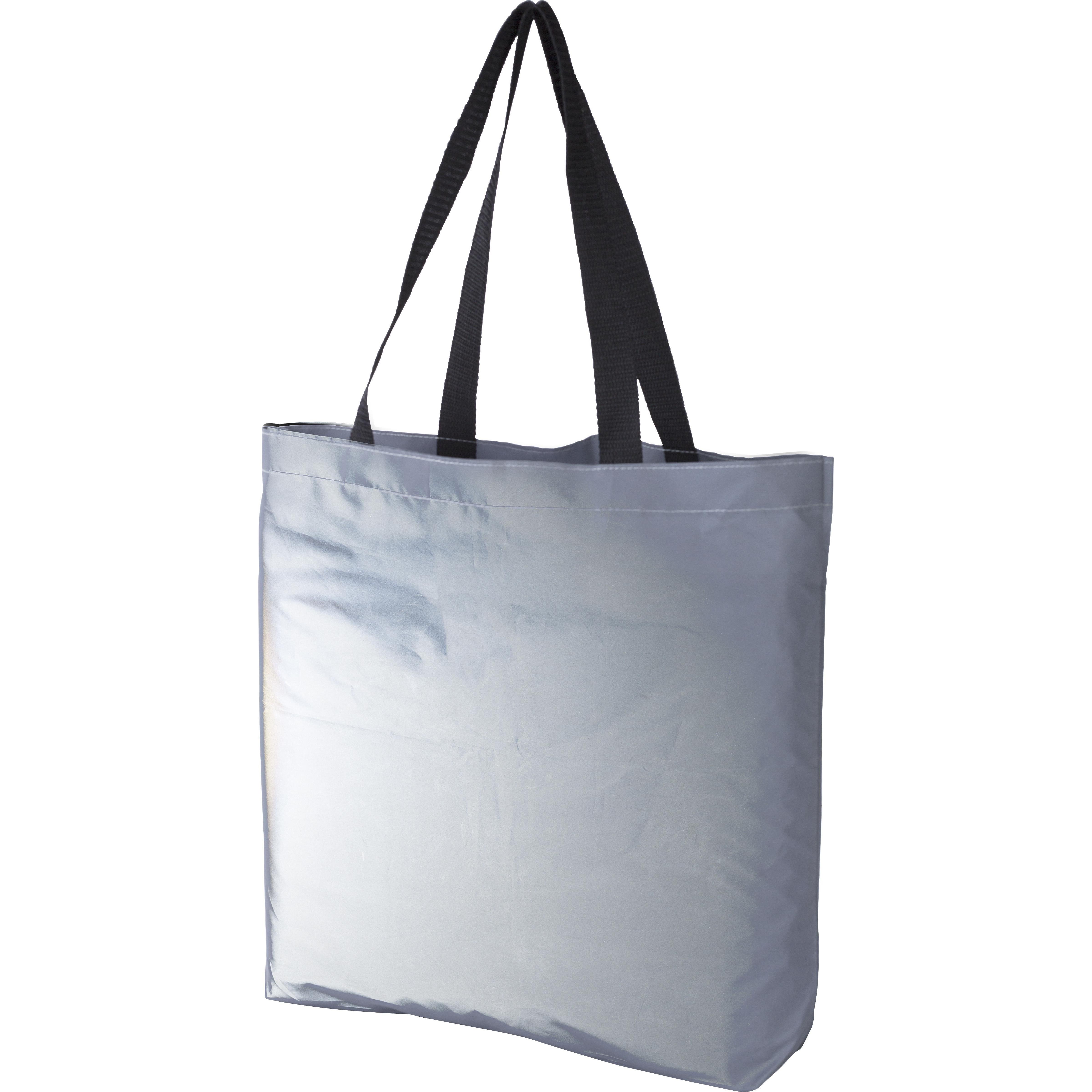 Einkaufstasche Jordyn | Polyester 100D | Reflektierend | Lange Griffe