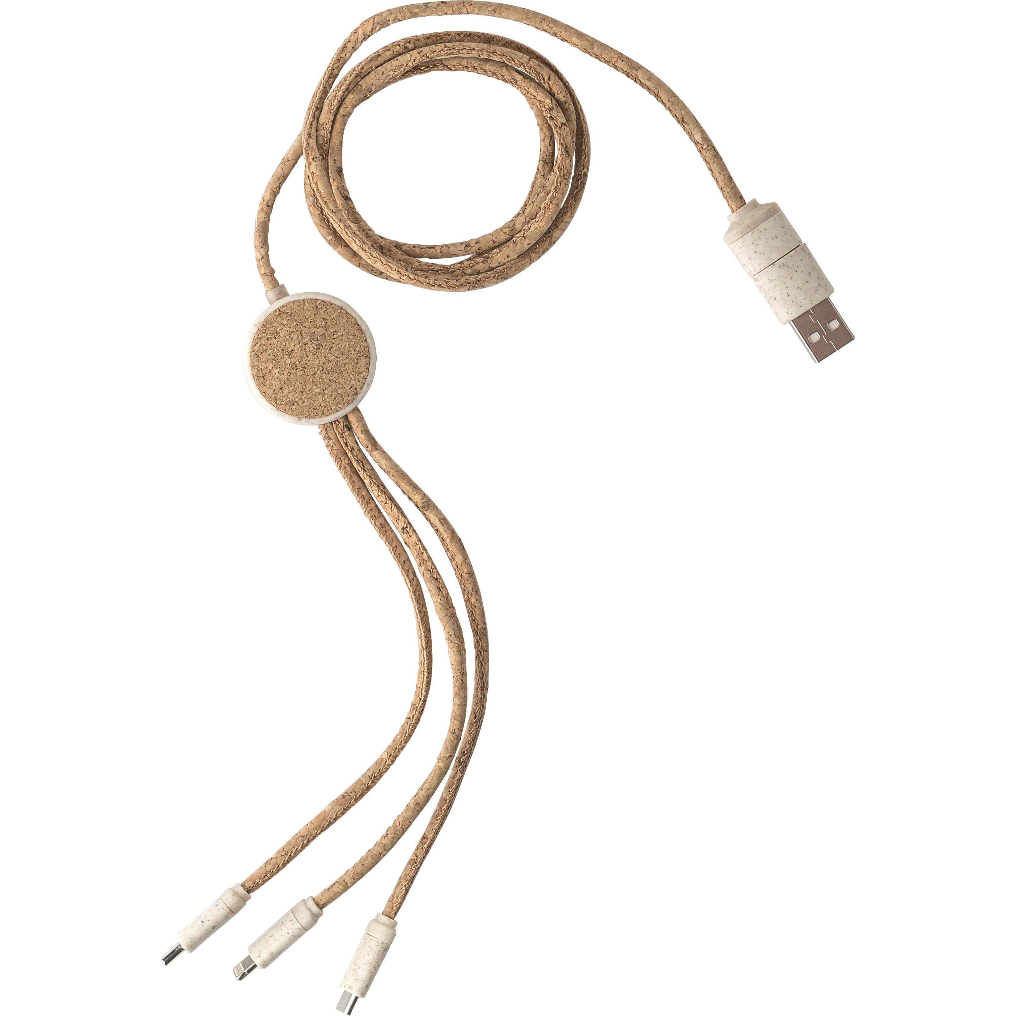 Ladekabel | Kork | 4-in-1 | 1,20 m