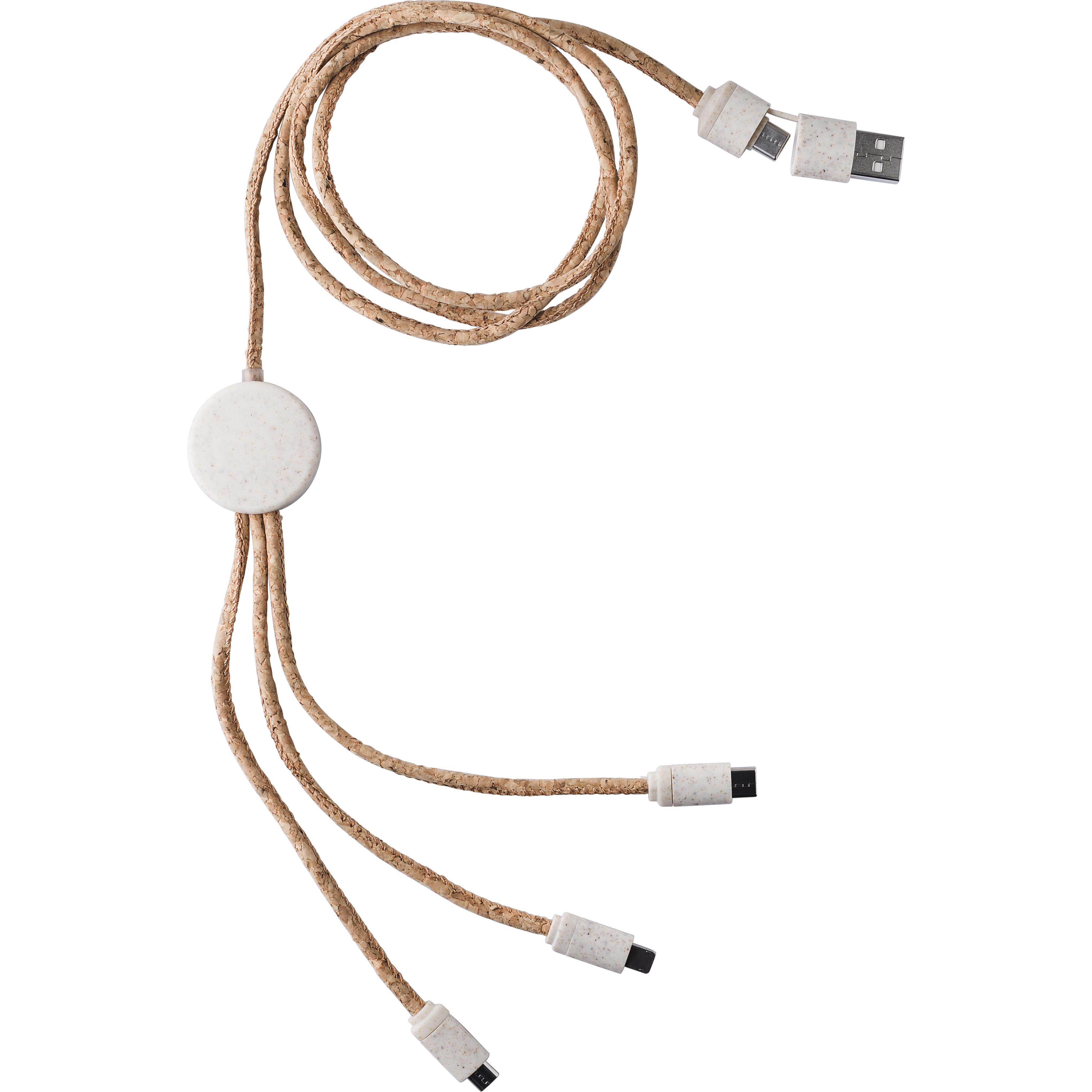 Ladekabel | Kork | 4-in-1 | 1,20 m