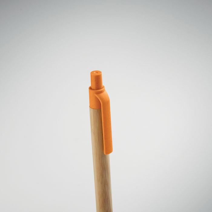 Druckkugelschreiber mit Bambus