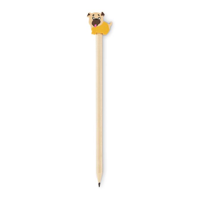 Holzbleistift mit Radiergummi