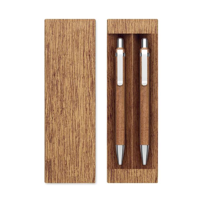 Schreibgeräte-Set Akazienholz