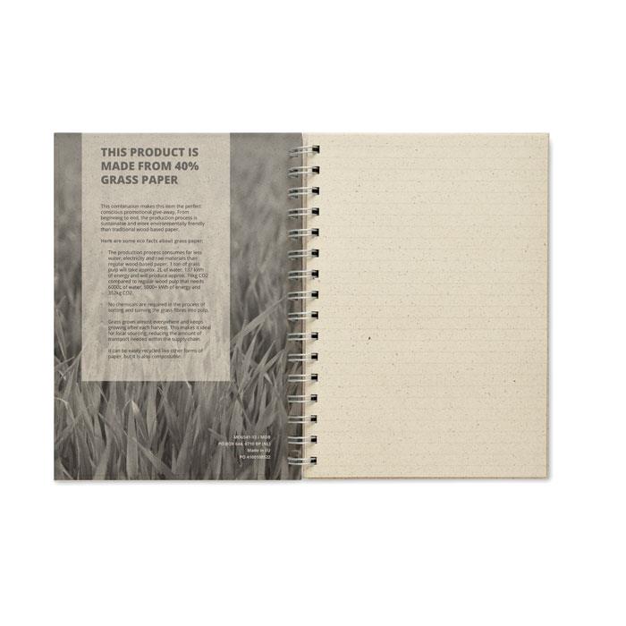 DIN A5 Notizbuch Graspapier