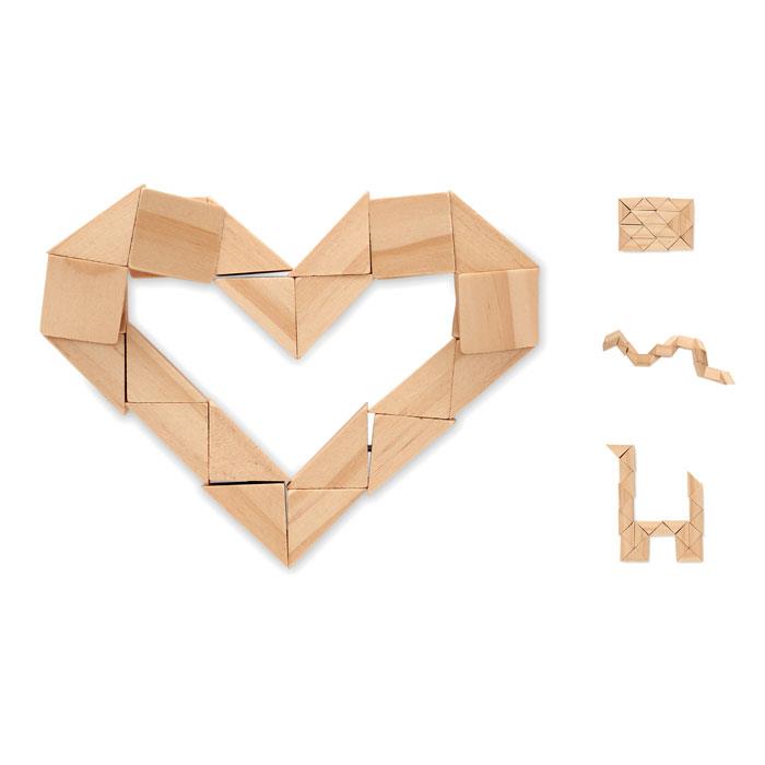 Holzpuzzle/Gehirnjogging