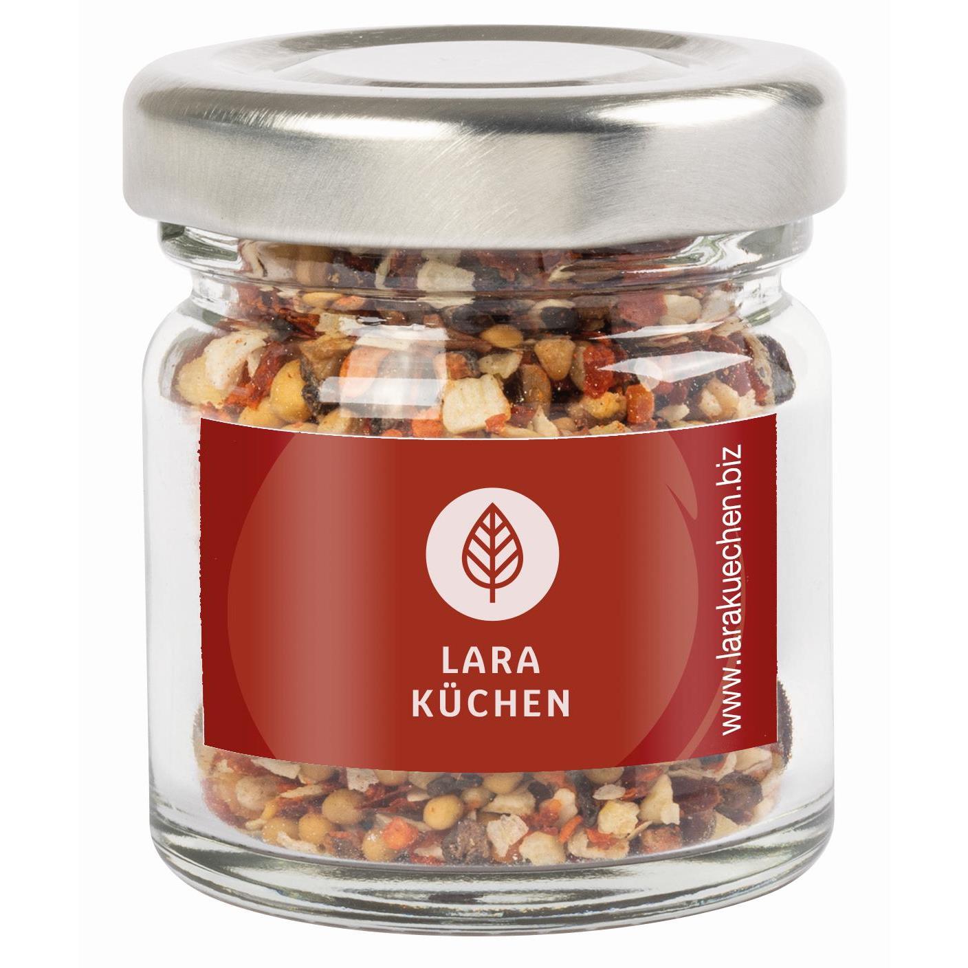 Mini Gläser mit Gewürzen & süßem Topping