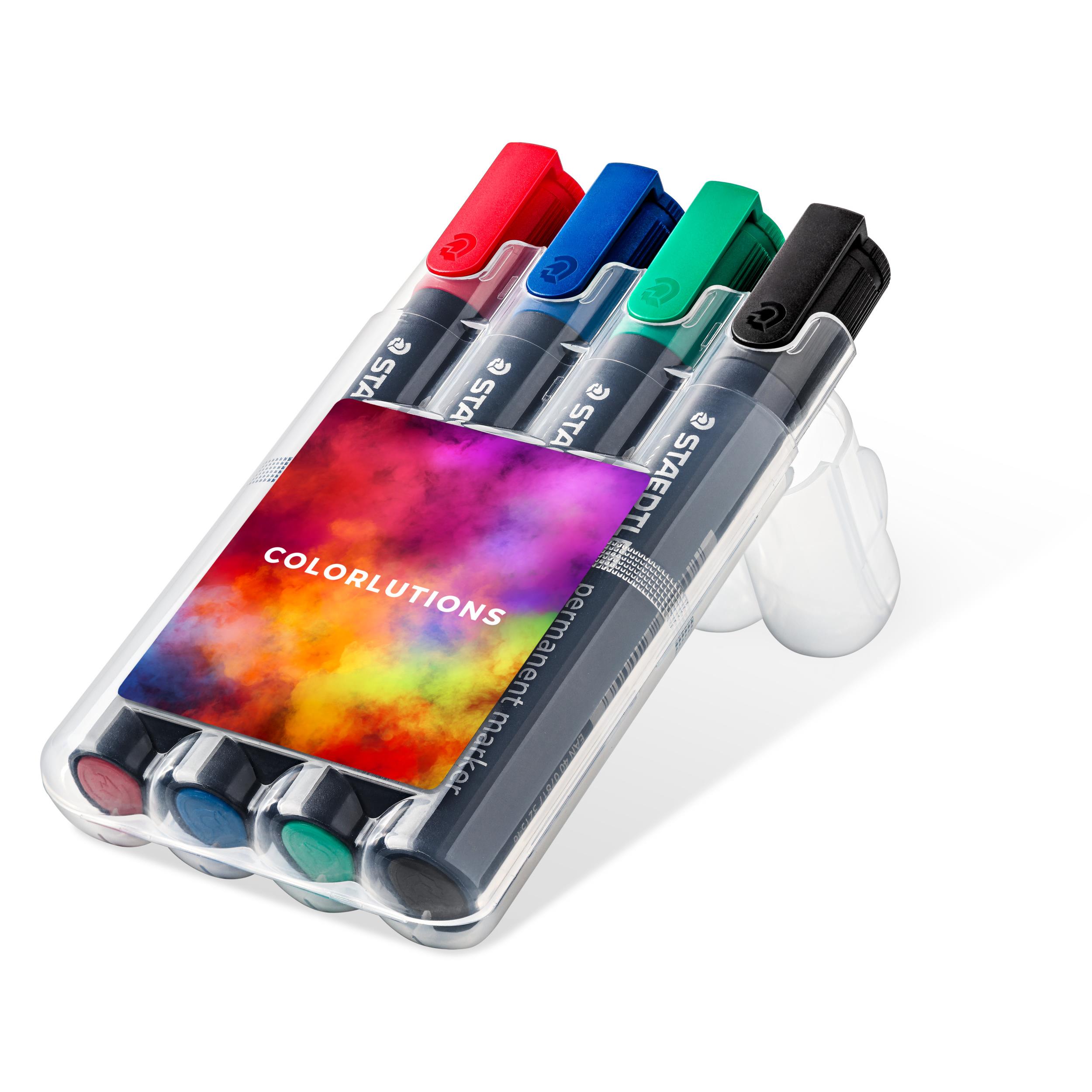 STAEDTLER Lumocolor® permanent marker, 4er Box (Rundspitze)
