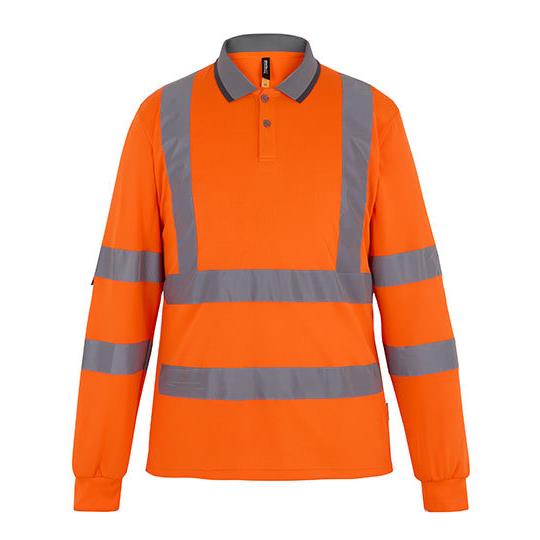 Hi-Vis Pro Contract Long-Sleeved Polo Shirt (Class 3)