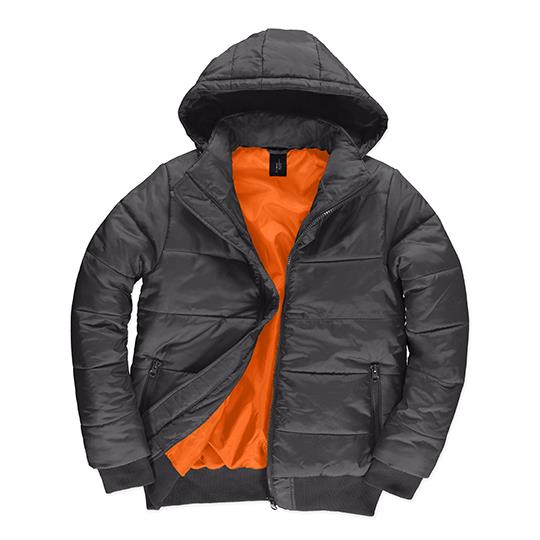 Dark Grey (Solid) Neon Orange
