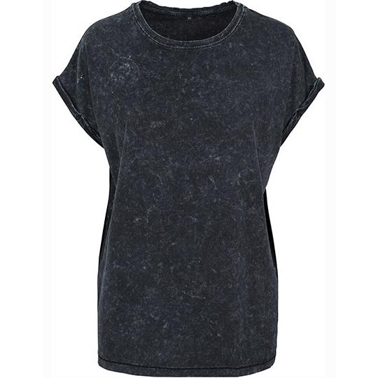 Ladies´ Acid Washed Extended Shoulder Tee
