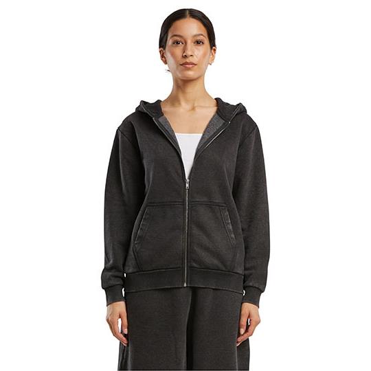 Ladies Vintage Heavy Zip Hoody