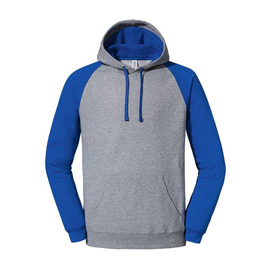 Nublend® Colour-Block Raglan Hooded Sweatshirt