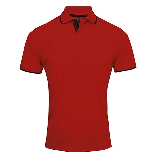 Red (ca. Pantone 200C) Black (ca. Pantone Black C)