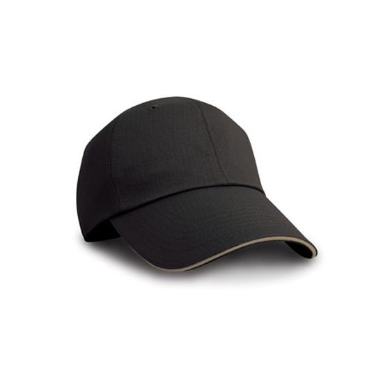 Herringbone Cap With Sandwich Peak