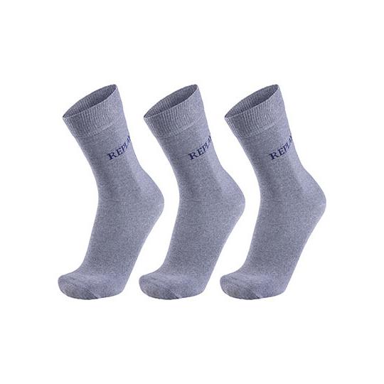 Grey Melange Dark Blue