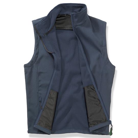 Men´s Printable Softshell Bodywarmer with Recycled Fleece Inner