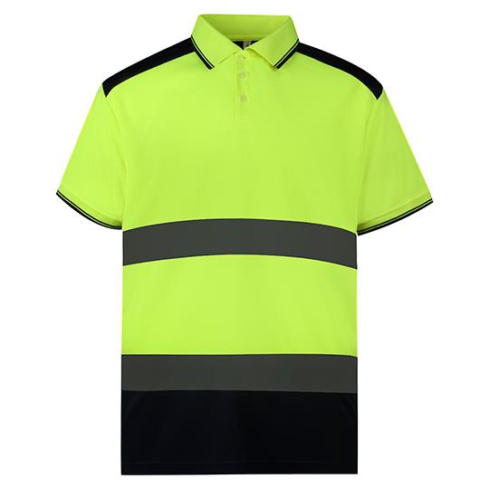 Hi-Vis Yellow Navy
