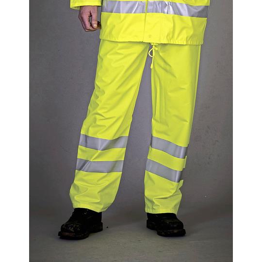 Hi-Vis Soft Flex Breathable Rain Trousers