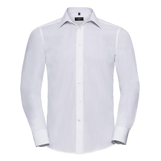 Men´s Long Sleeve Tailored Polycotton Poplin Shirt