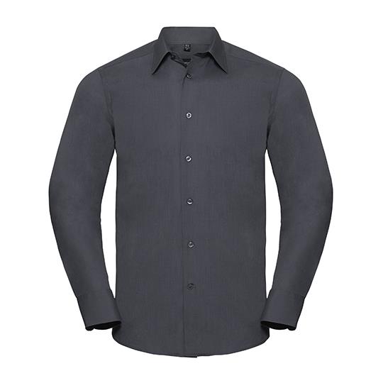 Men´s Long Sleeve Tailored Polycotton Poplin Shirt