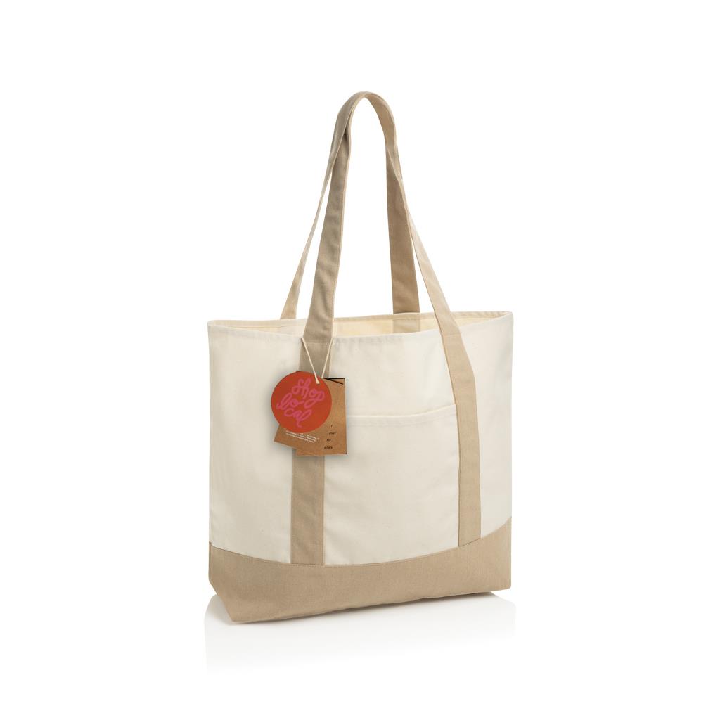 SHOP LOCAL AWARE™ Tasche aus recycelter Baumwolle, 350g/m²