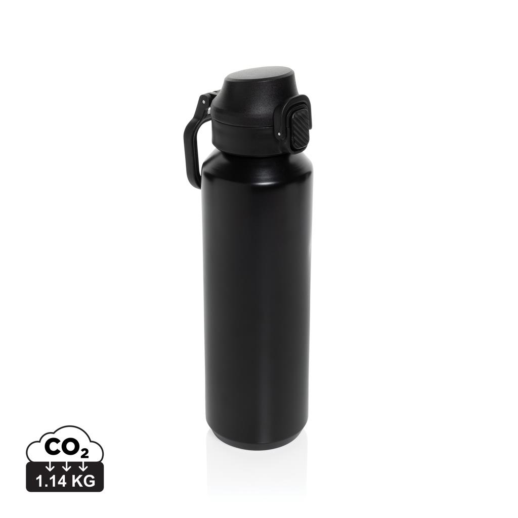 Via RCS Re-Steel Sportflasche mit Verschluss, 600ml