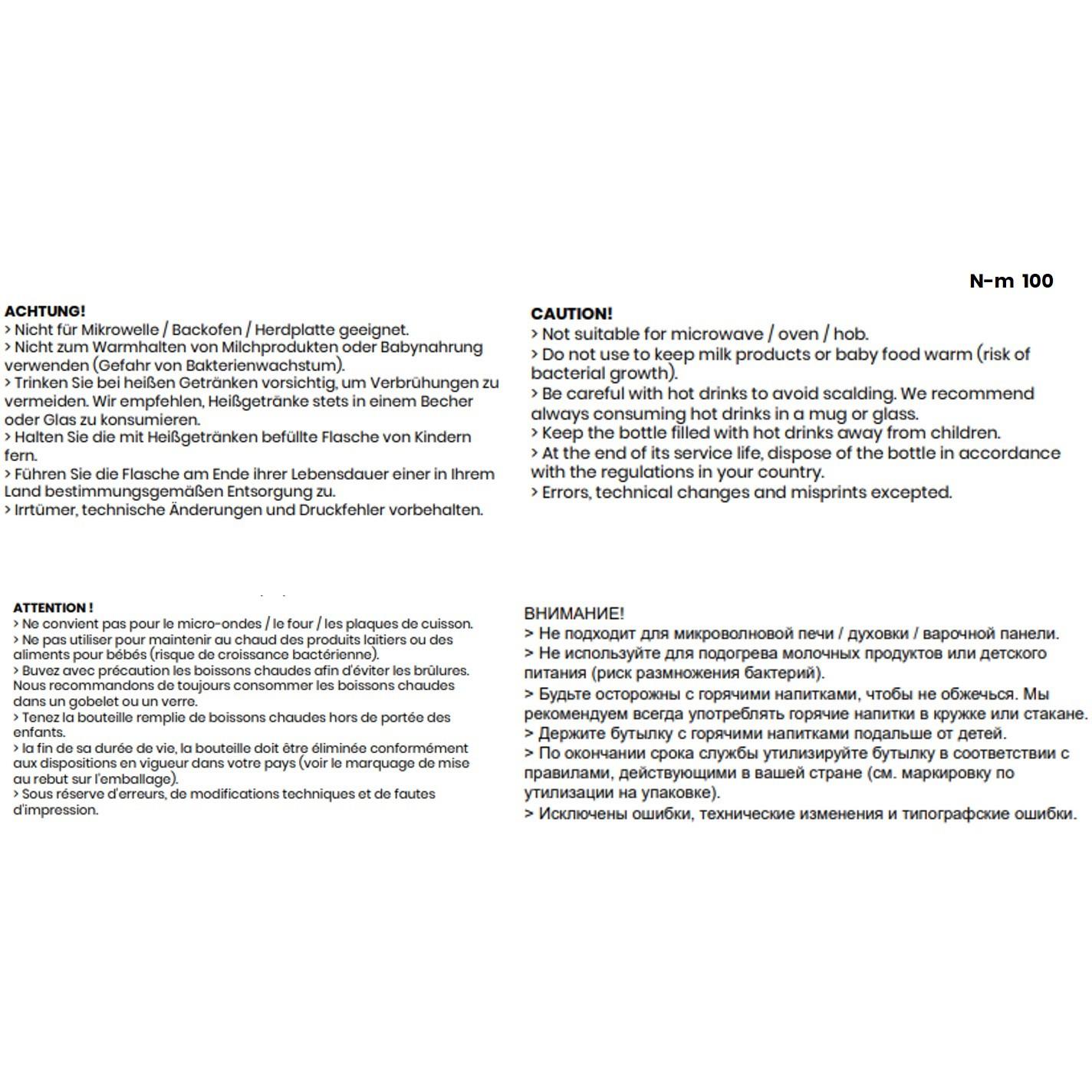 FOCUS Handpolierte Edelstahl- Vakuumflasche 685 ml