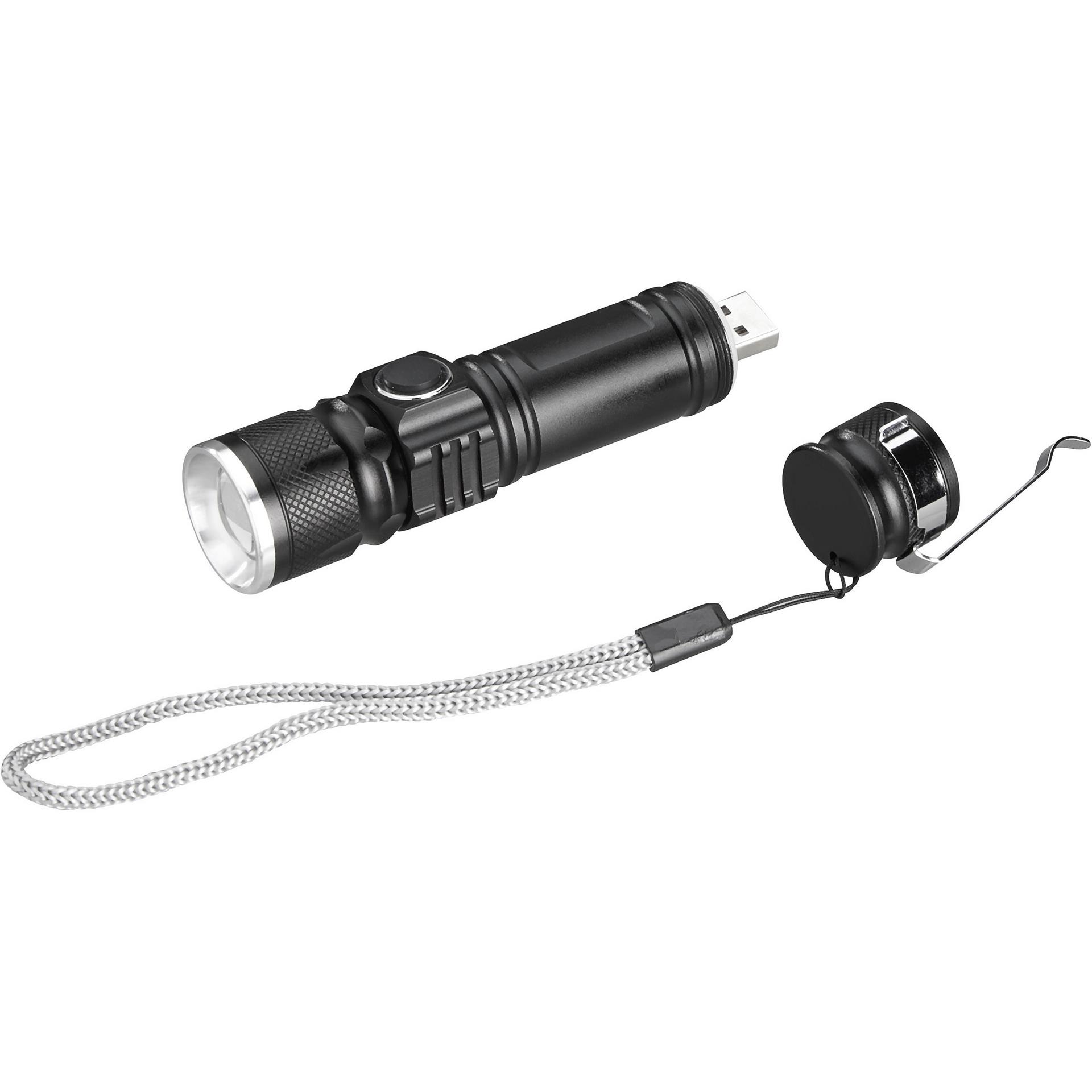Lichtstarke Taschenlampe mit wiederaufladbarem Akku