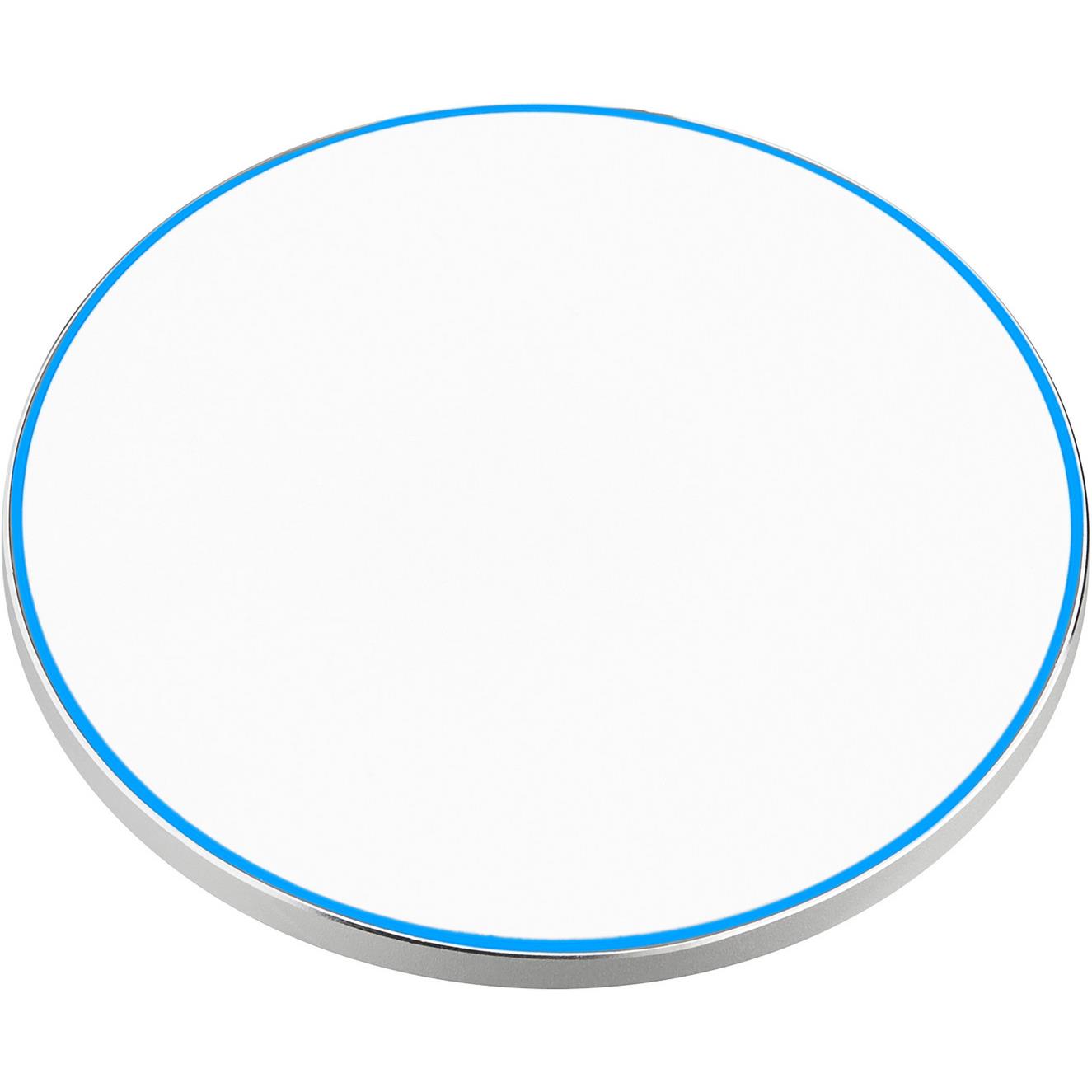 Wireless Charger 10 Watt mit eloxierter Aluminiumschale und leuchtendem Rand