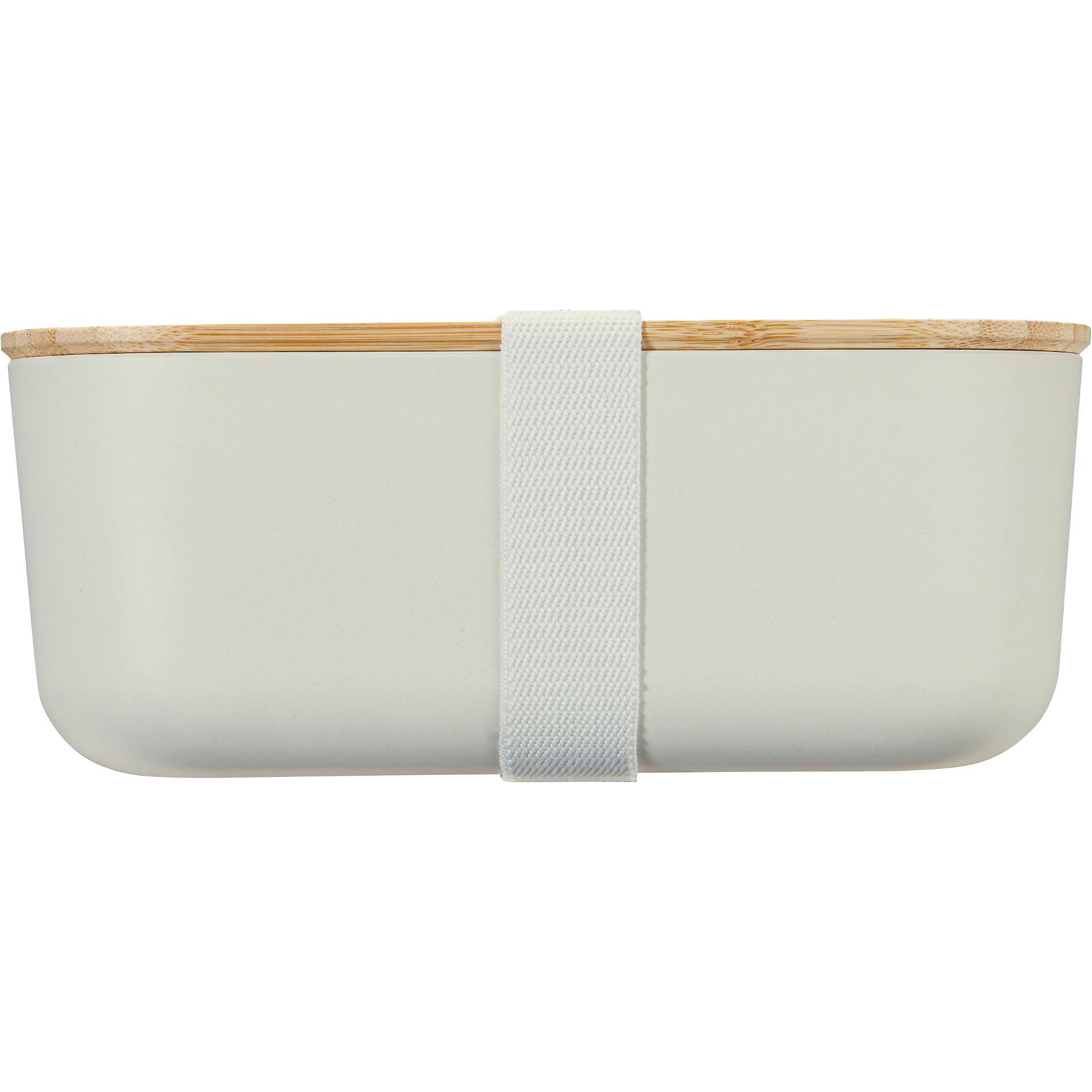 Ökologische Lunchbox aus recyclebarem PLA mit Bambusdeckel