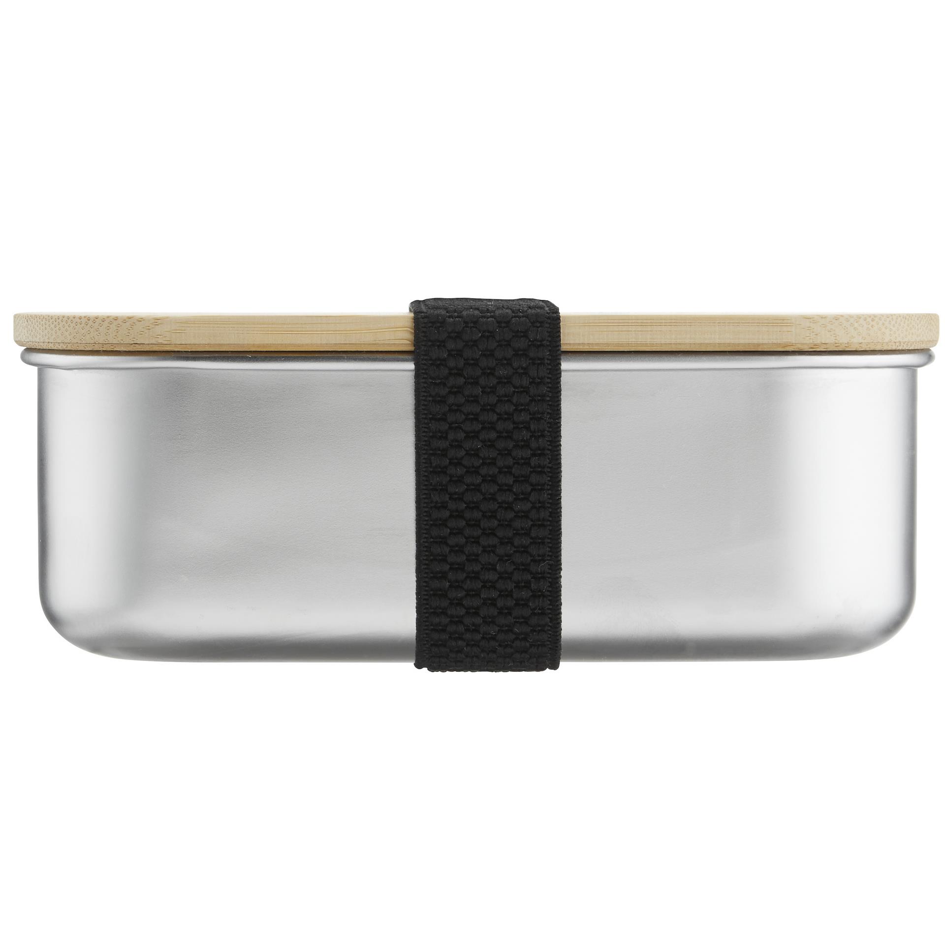 Lunchbox 1000 ml aus Edelstahl mit Bambus-Deckel