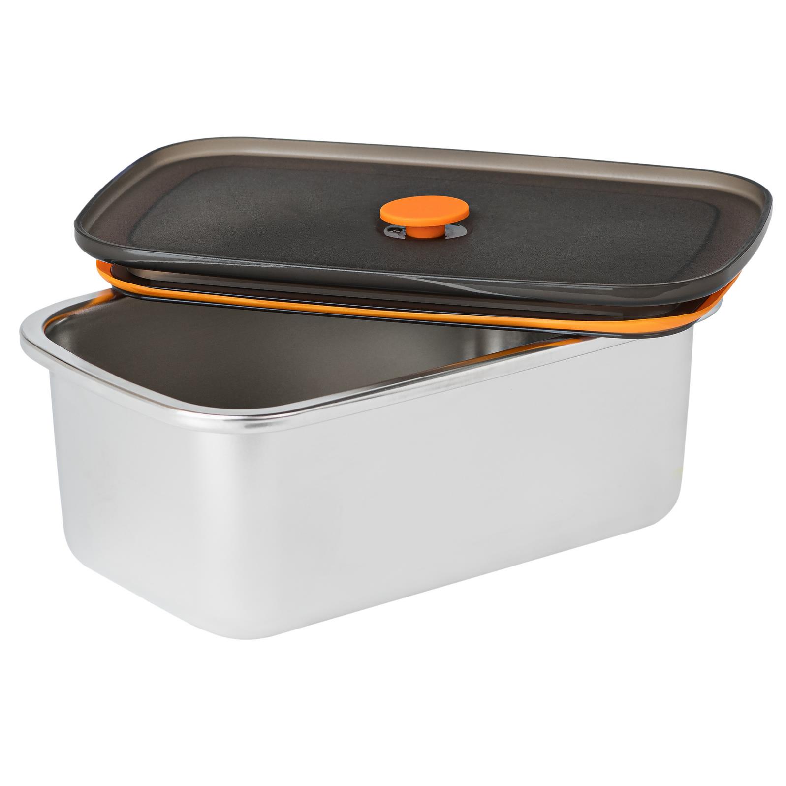 VAC Lunchbox 1000 ml aus Edelstahl mit dicht schließendem Deckel