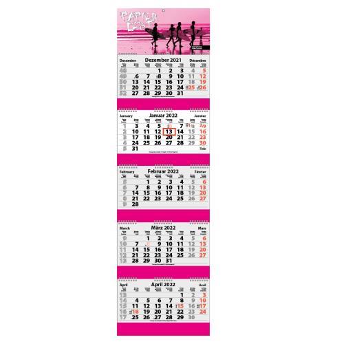 5-Monats Faltkalender ´Quintus-Deluxe Ring-Wire´