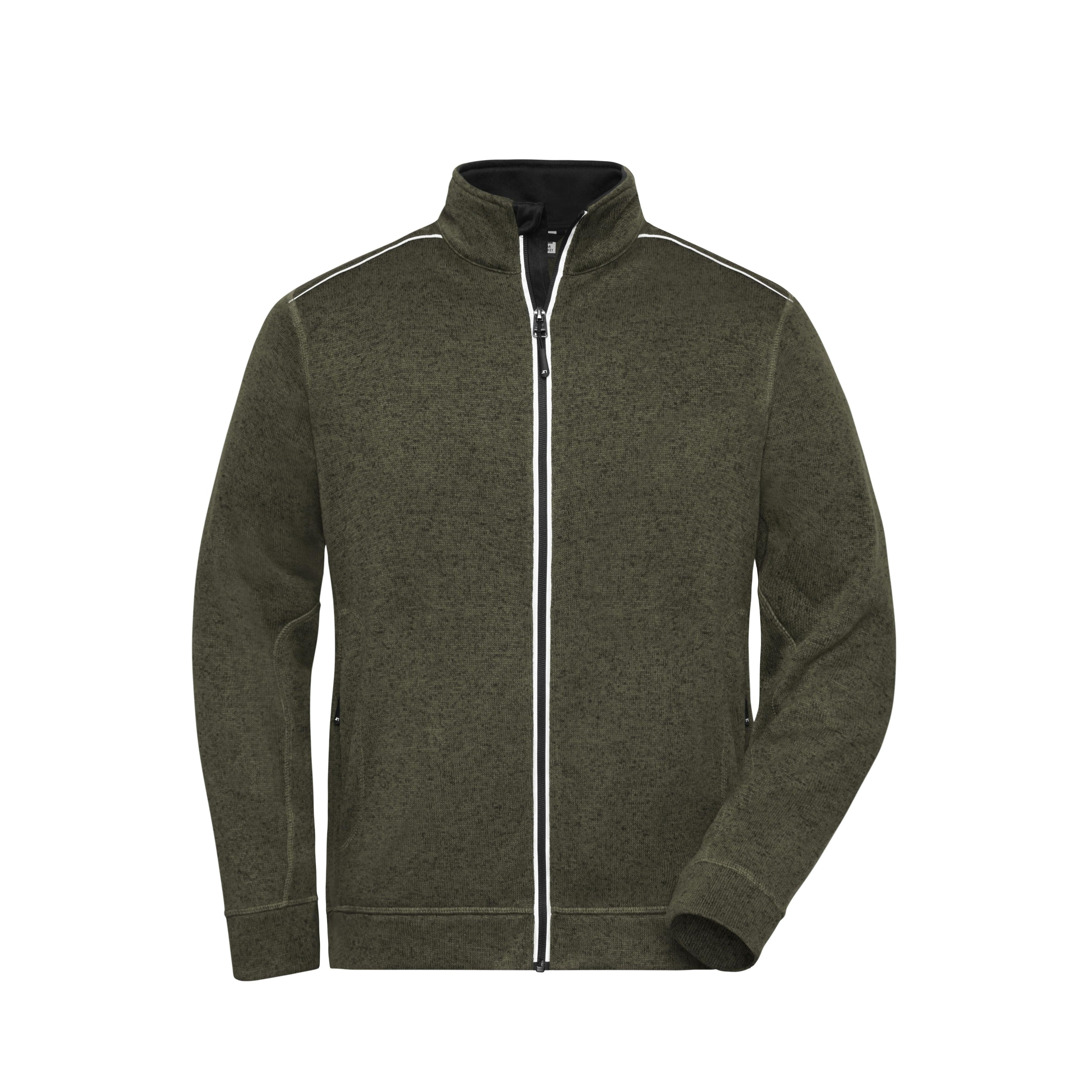 Men´s Knitted Workwear Fleece Jacket - SOLID -