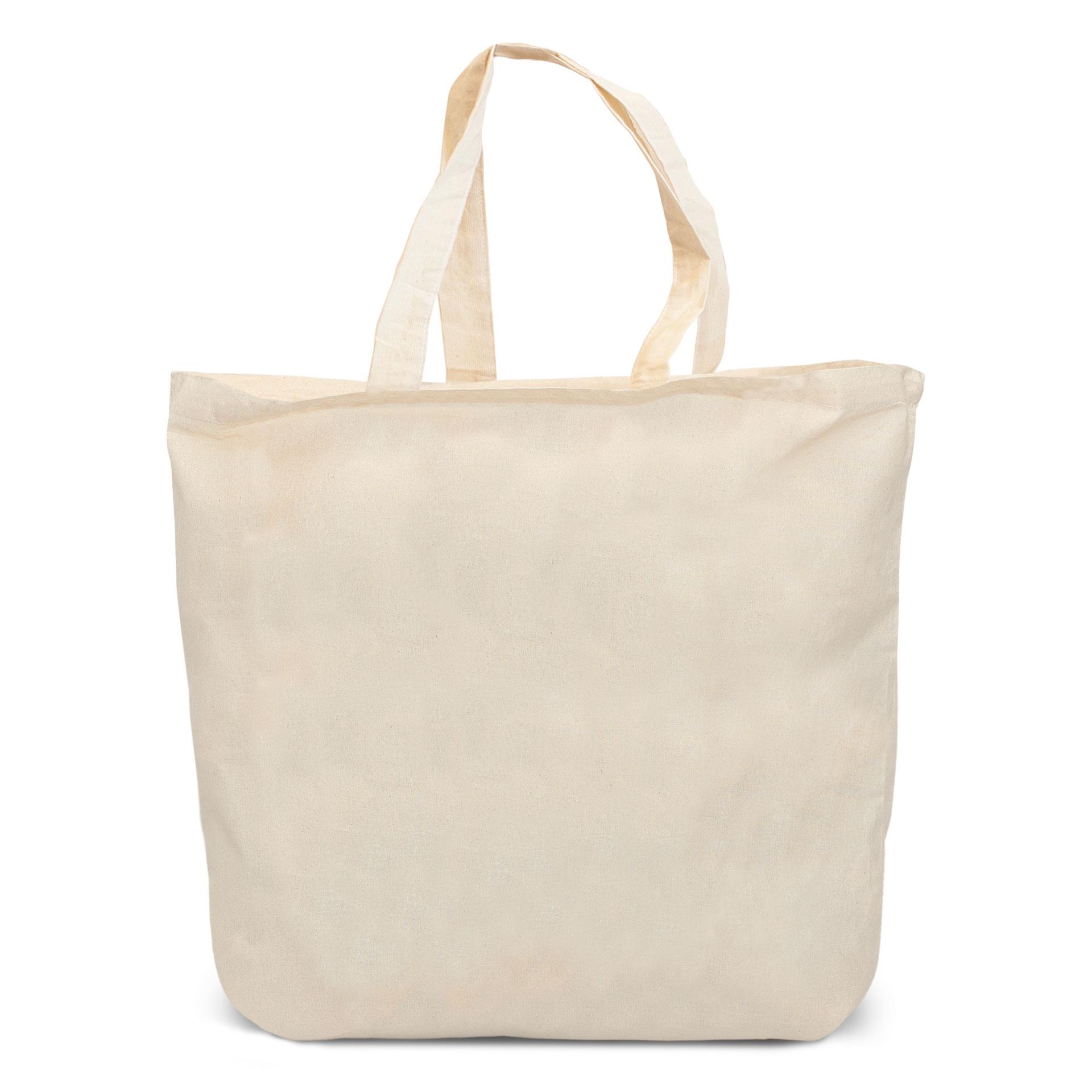 CADAQUES – Baumwolltasche mit Bodenfalte und langen Henkeln