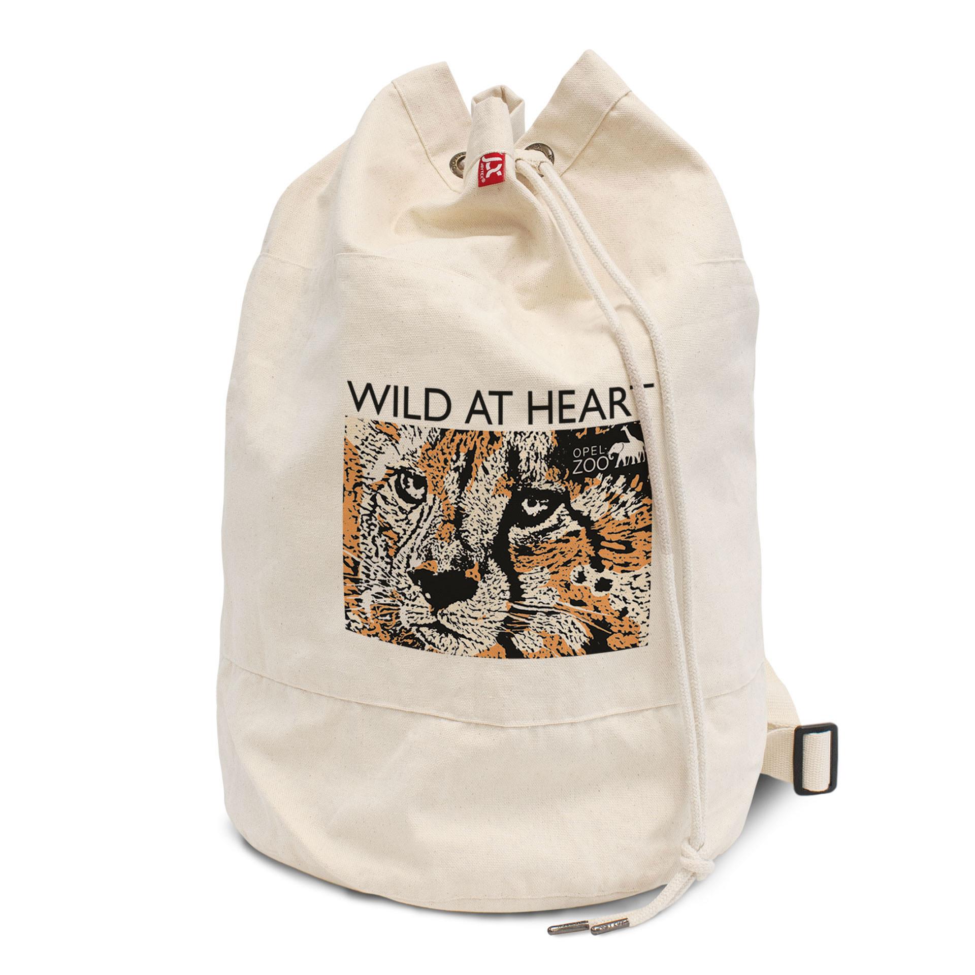 CORFU – Canvas-Rucksack mit Kordelzug und verstellbarem Schultergurt