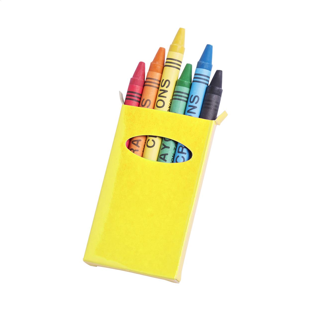 6-tlg. Wachsmalstifte-Set