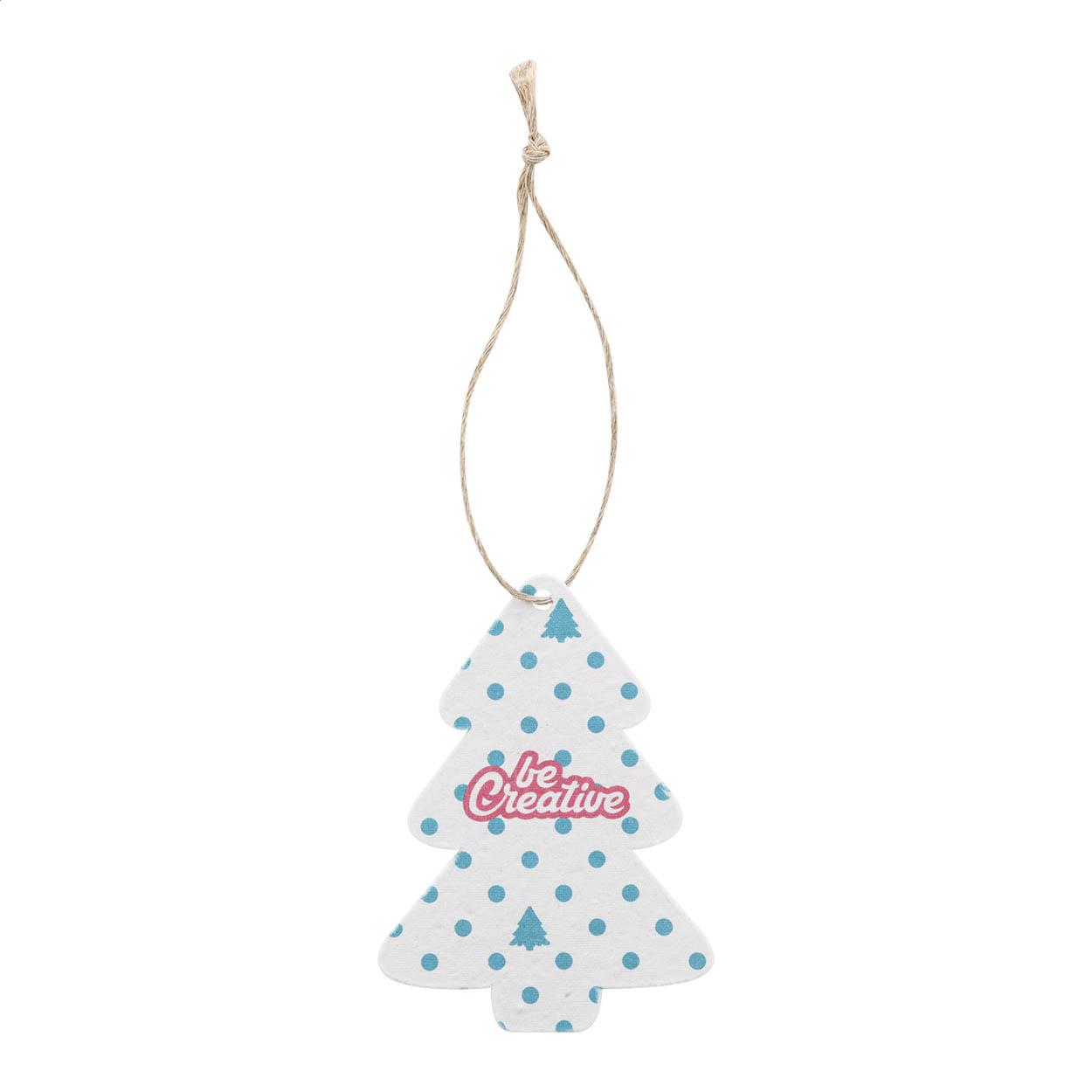 benutzerdefinierte Samen Papier Weihnachtsbaumschmuck, Weihnachtsbaum
